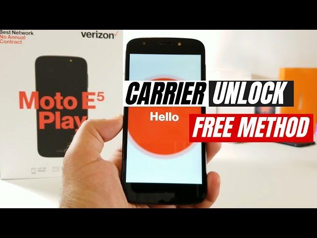 Motorola Moto E5 Play SIM network unlock PIN