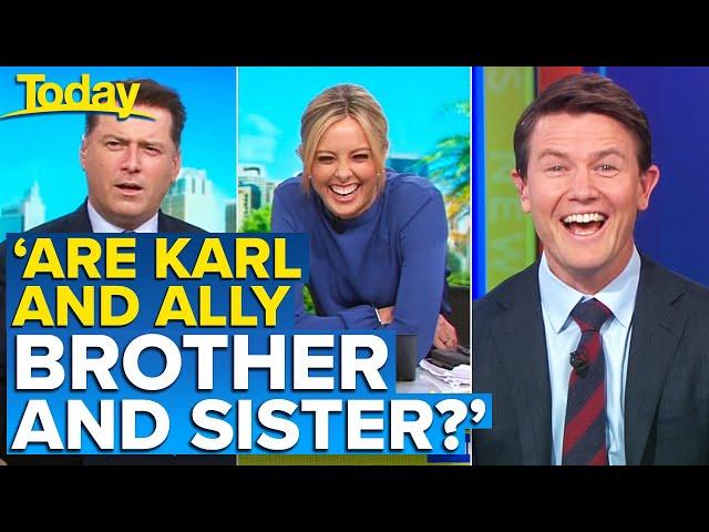 Hilarious reason young viewer thinks Karl and Ally are related | Today Show Australia