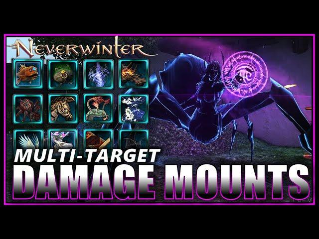 BEST Mount for Multi Target DAMAGE! (surprising 20k+ magnitude) Target Caps Tested! - Neverwinter