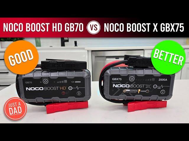 NOCO Boost HD GB70 2000A vs NOCO Boost X GBX75 2500A COMPARISON