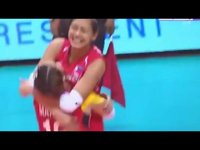 Philippines upsets Vietnam in four sets @ Asian Women's Volleyball Championship 17 #volleyballph