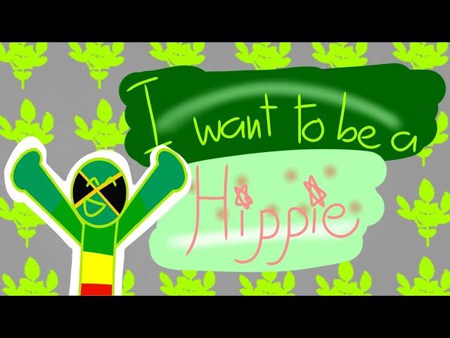 I want to be a hippy animation (countryhumans)