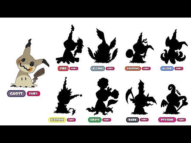 8 Types Swap Of Mimikyu !