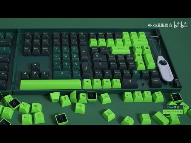 Akko Wave ASA Profile Keycap Set (226-key)