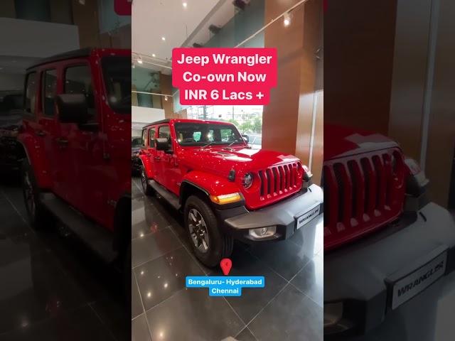 Co-own Jeep wrangler for only 6 lakhs! #shorts #prorata #jeep