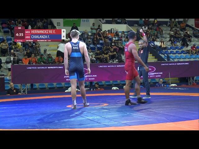 GOLD GR - 72 kg: E. HERNANDEZ RE (MEX) v. F. CHIALANZA (ARG)