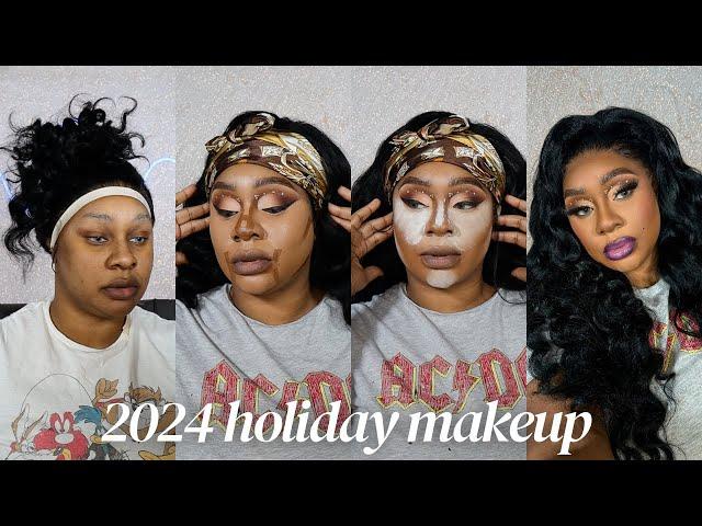 DETAILED  Holiday Makeup Tutorial 2024