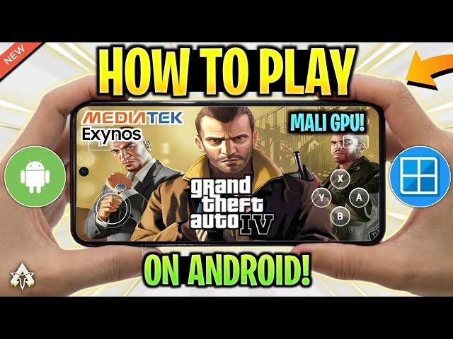 NEW  HOW TO PLAY GTA 4 ON ANDROID IN MALI GPU *LOW-END* DEVICE | WINLATOR MALI GTA 4 GAMEPLAY TEST