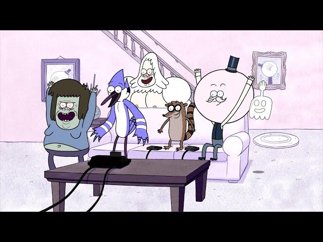 Regular Show -  The Park Workers Fix The Broken TV