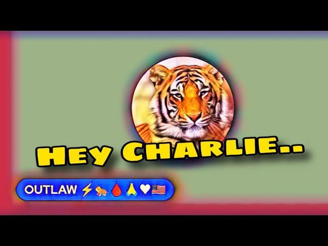 @youtubedaze has some words for Charlie, the lightening tiger back up..@LightningTigerUSA..