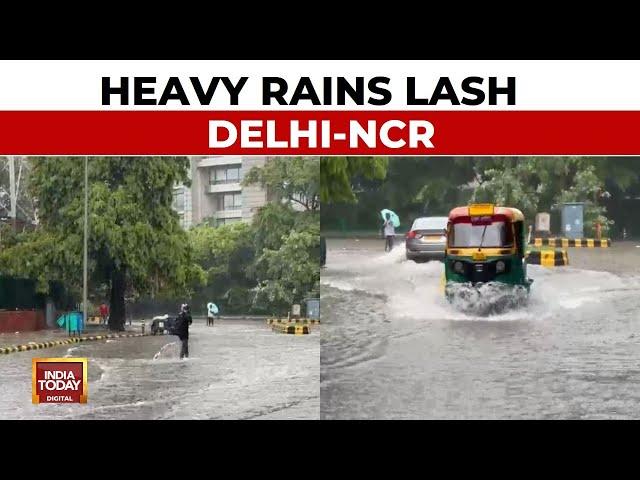 Waterlogged Streets, Inundated Homes After Massive Rainfall Hits Delhi-NCR | India Today News