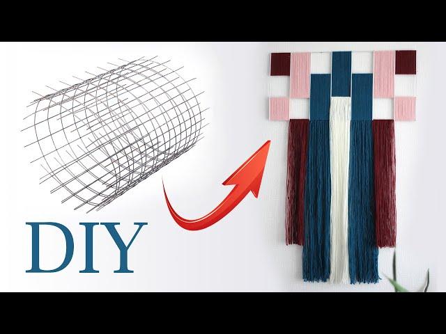 Панно из Арматуры и Пряжи! Декоративное панно на стену своими руками! DIY / Интерьер