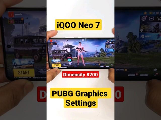 iQOO Neo 7 PUBG Graphics Settings