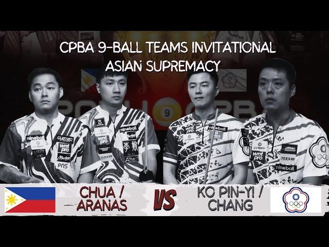 CPBA 9-BALL TEAMS INVITATIONAL • GAME 2 • JOHANN CHUA / JAMES ARANAS VS KO PIN-YI / CHANG