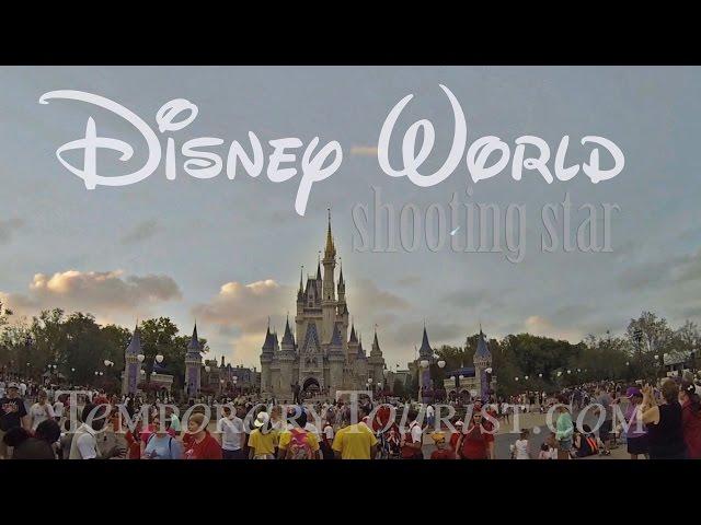 Falling - Shooting Star at Walt Disney World Magic Kingdom behind Cinderella Castle