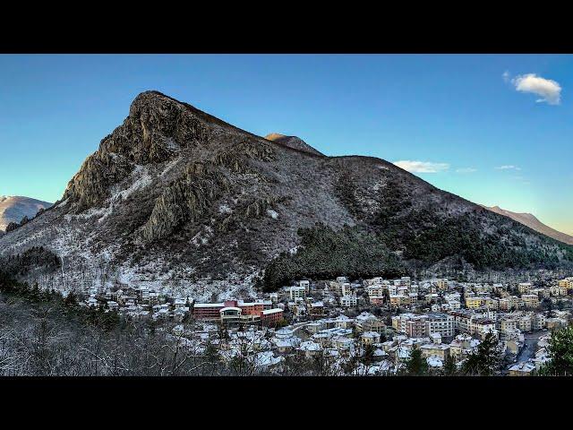 Vratsa, Bulgaria in winter with a DJI Mavic Pro Drone.