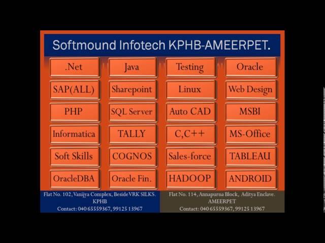 Softmound Infotech kPHB & Ameerpet Courses