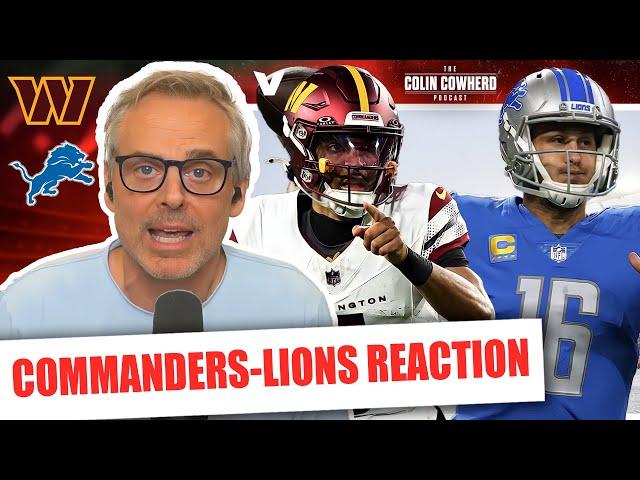 Commanders-Lions Reaction: Jayden Daniels "best rookie ever,” Goff struggles | Colin Cowherd NFL