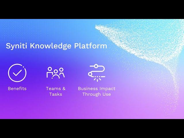 Syniti Knowledge Platform : Executive Demo