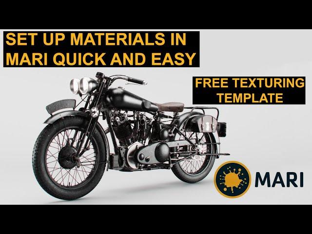 Mari VFX Texturing Tutorial - Materials in Mari + FREE Material Template