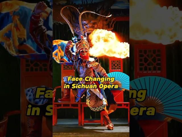 Face Changing in Sichuan Opera! #china #chineseculture #sichuan #chineseopera #chinesewithmia