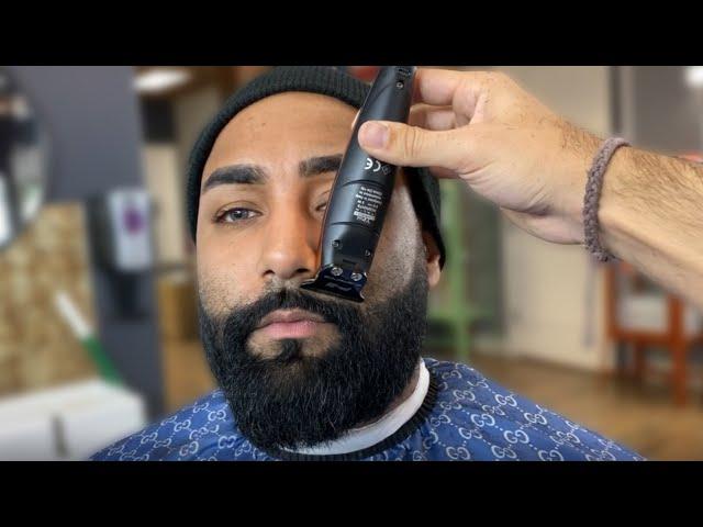 Perfect Beard Trim on a THICK Indian Beard / Beard Styles for Men