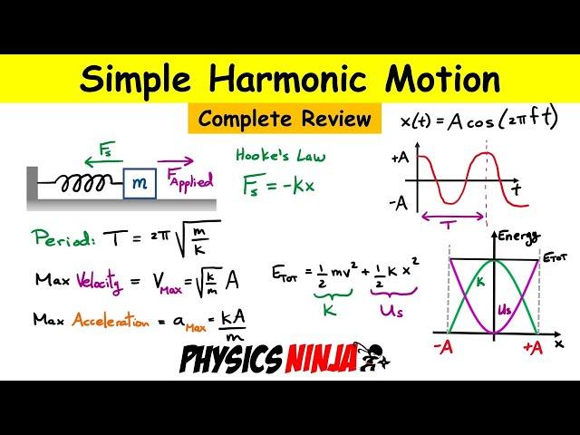 Simple Harmonic Motion - Complete Review of the Mass-Spring System
