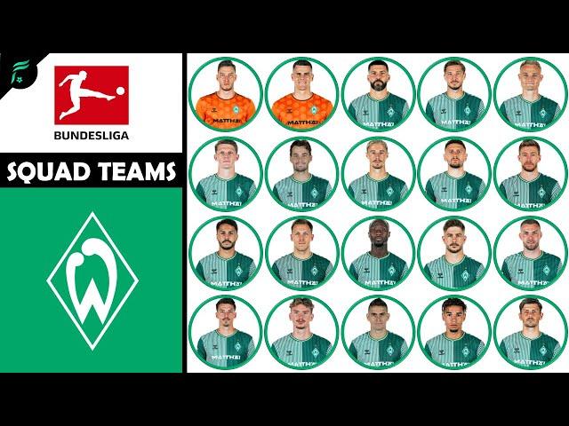 SV WERDER BREMEN 🟢 MEN SQUAD TEAMS - Bundesliga Season 2023/2024 | FAN Football