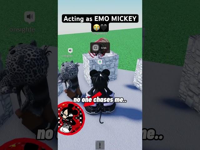 The origin of EMO MICKEY  #roblox