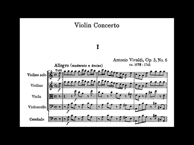 A. Vivaldi. Concerto RV 356 in La minore