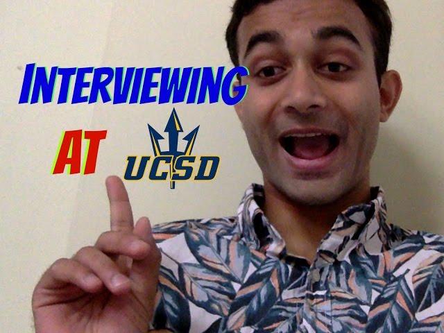 INTERVIEWING/VLOGGING AT UCSD SCHOOL OF MEDICINE!