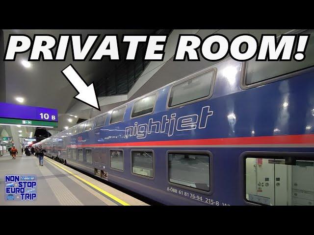 PRIVATE ROOM ON AUSTRIA'S FANTASTIC DOUBLE DECKER SLEEPER TRAINS / VIENNA TO ZURICH NIGHTJET REVIEW