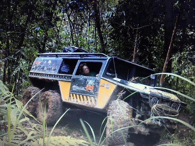 Offroad Ekspedisi Orang Hutan Bersama Yuma Wiranata naik mobil 6x6  Dengan Track Yang Kejam (PART2)