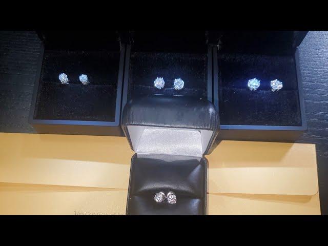 jewelry fresh 5mm moissanite earrings compared to driptalkjewelry 5mm moissanite earrings review