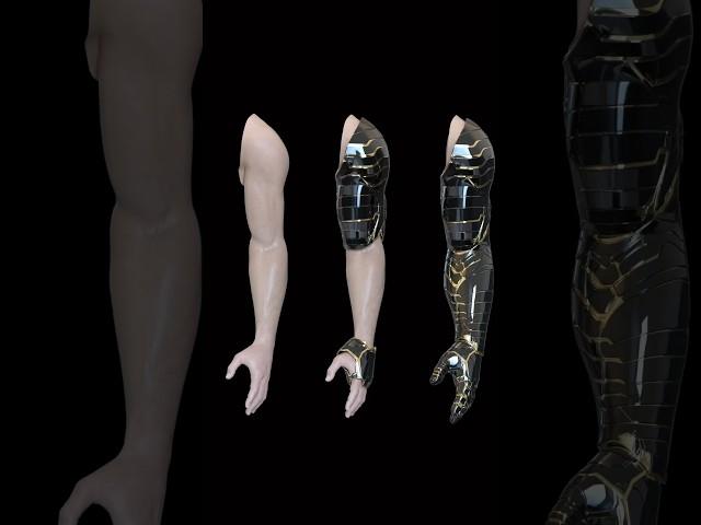 Winter Soldier Vibranium Arm (Elegoo Jupiter SE Printer, Resione Resin, Revopoint Miraco 3D Scanner)