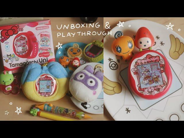 TAMAGOTCHI UNI SANRIO  unboxing & playthrough 