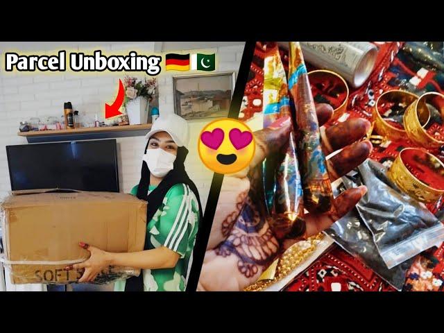 Unboxing Parcel From Pakistan To Germany  || Baloch Family Vlog From Germany