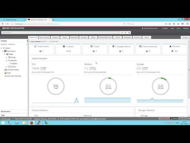 How to backup RHEV RHV with vProtect and Spectrum Protect