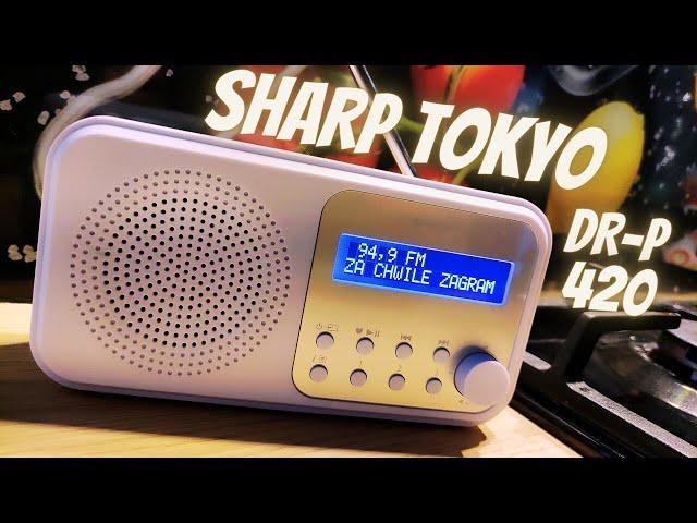 SHARP Tokyo DR-P420 - niedrogie Radio BT\DAB+\FM na baterie AA | test, recenzja, review