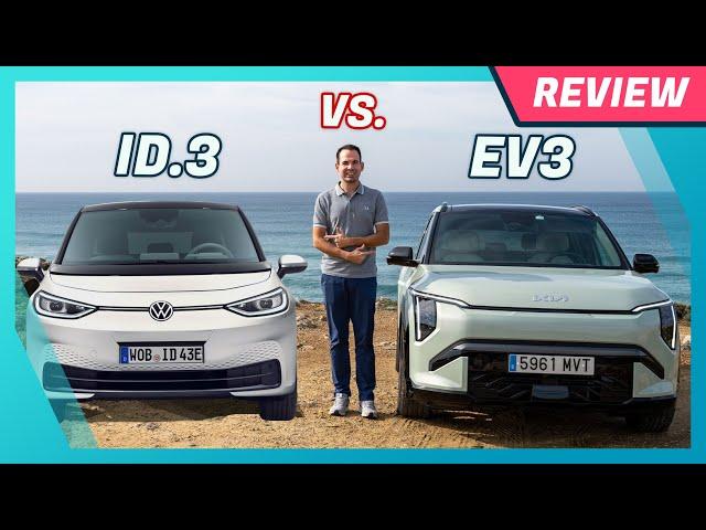 Kia EV3 im Test: Vergleich VW ID.3 | Laden, Reichweite Verbrauch, Funktionen & Qualität