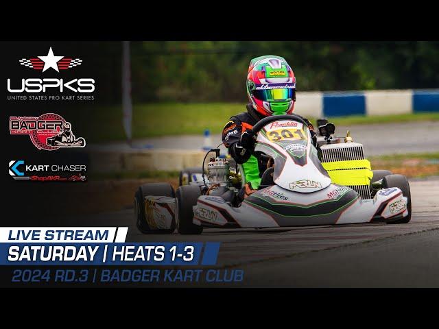 2024 US Pro Kart Series Rd. 3 | Dousman, WI | Saturday - Heats 1-3