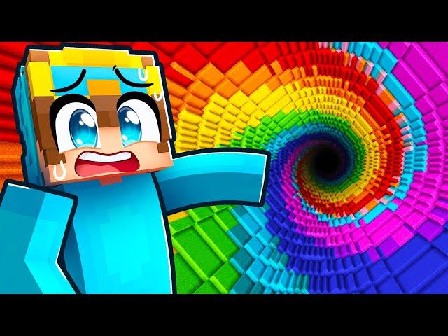 RAINBOW SPIRAL DROPPER in Minecraft! (Custom Map)