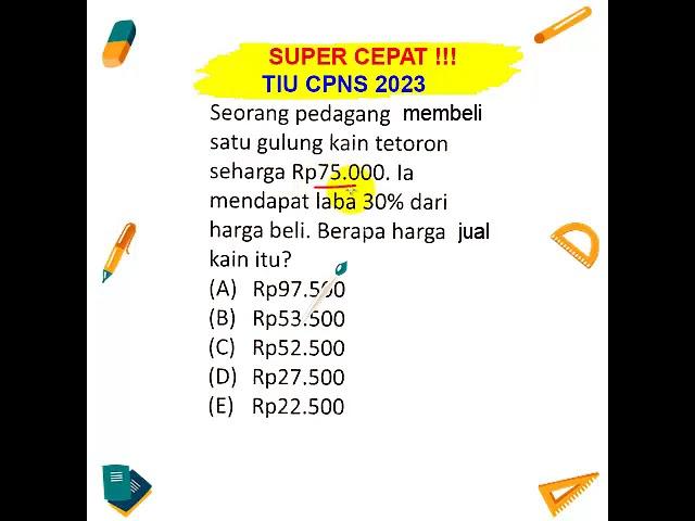 Trik Cepat Soal TIU CPNS 2023 Hanya 3 Detik -Part 33