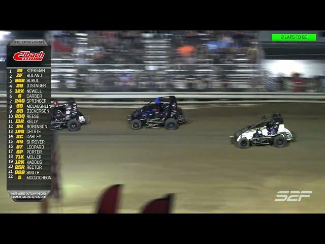 8.23 KKM Challenge Prelim Night 2 POWRi Outlaw Non Wing Highlights