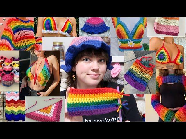 50 easy crochet project ideas for PRIDE with free patterns (beginner friendly)