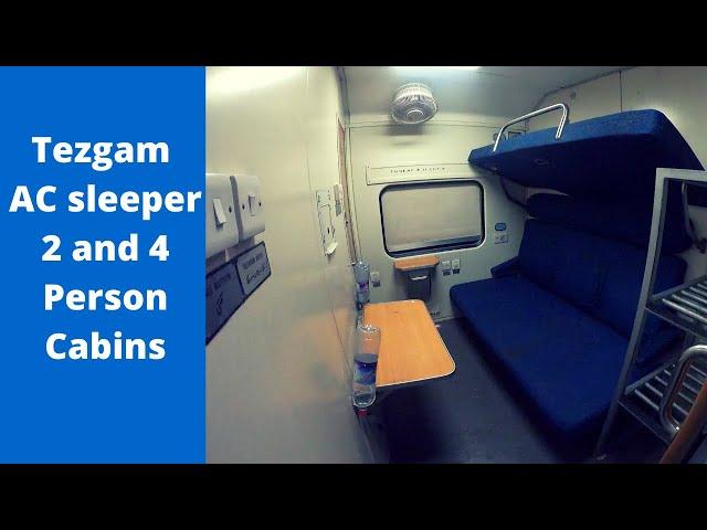 Tezgam Train | TaizGam AC Sleeper Class | 4 and 2 Persons cabin walk-around | Pakistan Railway