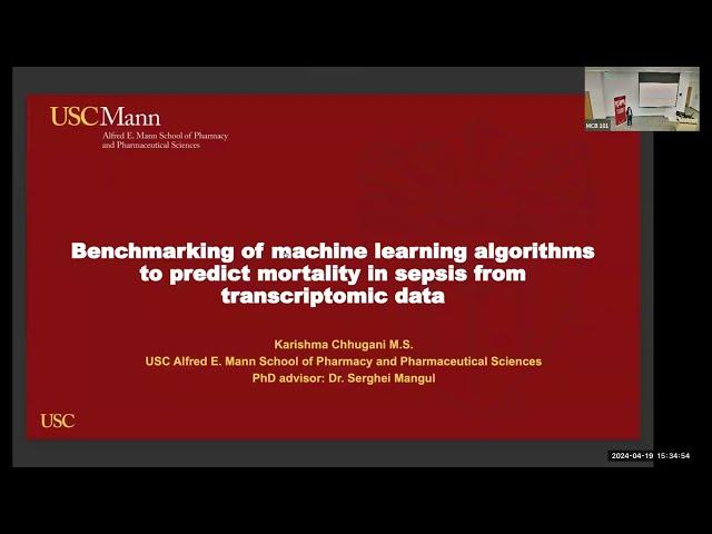 Benchmarking of Machine Learning Algorithms to Predict Mortality in Sepsis from Transcriptomic Data