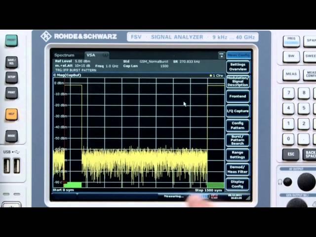 Bit error rate BER) measurement using the Rohde & Schwarz FSV Signal and Spectrum Analyzer