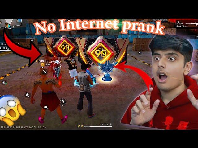 No internet Noob prank  सामने 100 Level ओर Golden Hip hop LAST ME Scam ho Gaya - Garena free fire