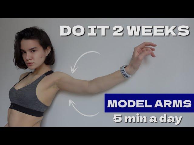 SLIM MODEL ARMS / 5 min a day / DO IT 2 WEEKS / No equipment  MARSA